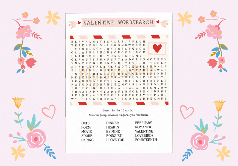 Free Activities: Valentine's Day
