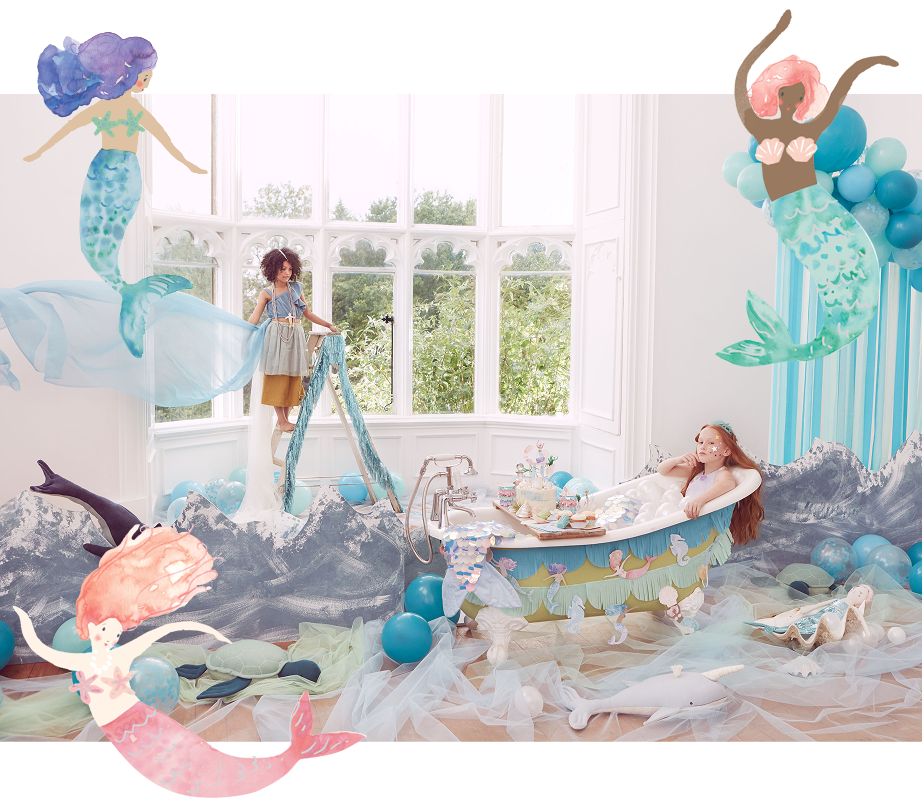 mermaid dress up party Mermaids Birthday Party Ideas