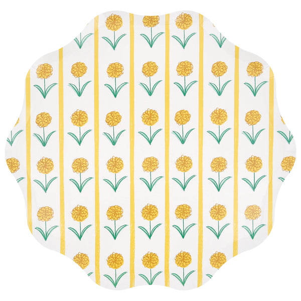 Our paper plates, in a large dinner plate size, feature colourful designs inspired by Indian block prints, ideal for stylish garden and tea parties. Image6