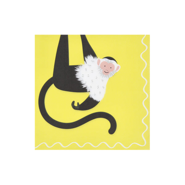 Our large paper napkins feature vibrant rainforest animals, perfect for a jungle party theme. Image5