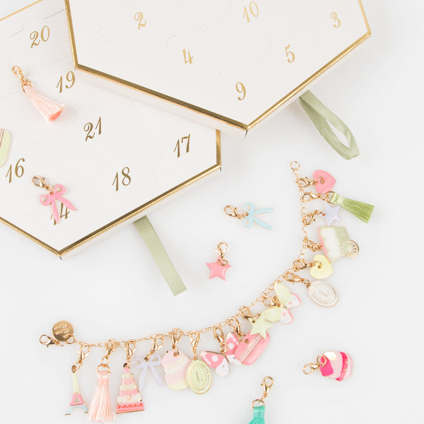 Kids who love accessories will adore our Laduree advent calendar which contains a charm bracelet, with enamel charms and cotton tassels. Image7