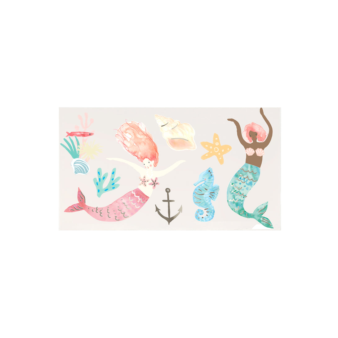 Mermaid Large Temporary Tattoos Image4