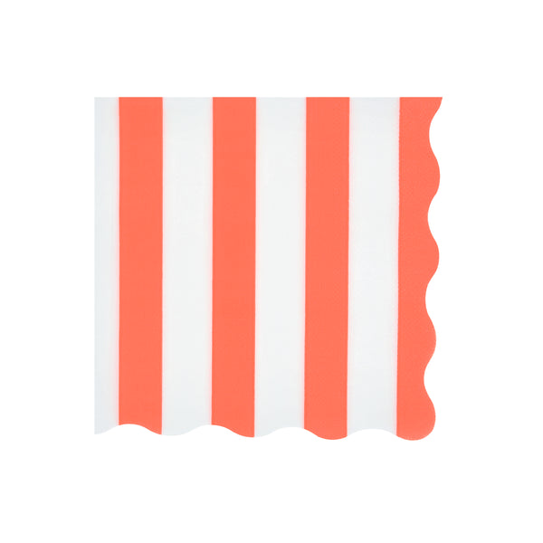 Our party napkins, made from 3-ply paper in a large size, features vibrant stripes in 6 colours, ideal for a pool party, beach party or picnic. Image9