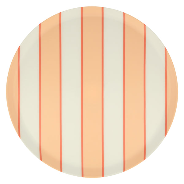 Our recycled plastic plates, with coloured stripes, are reusable for party after party. Image6