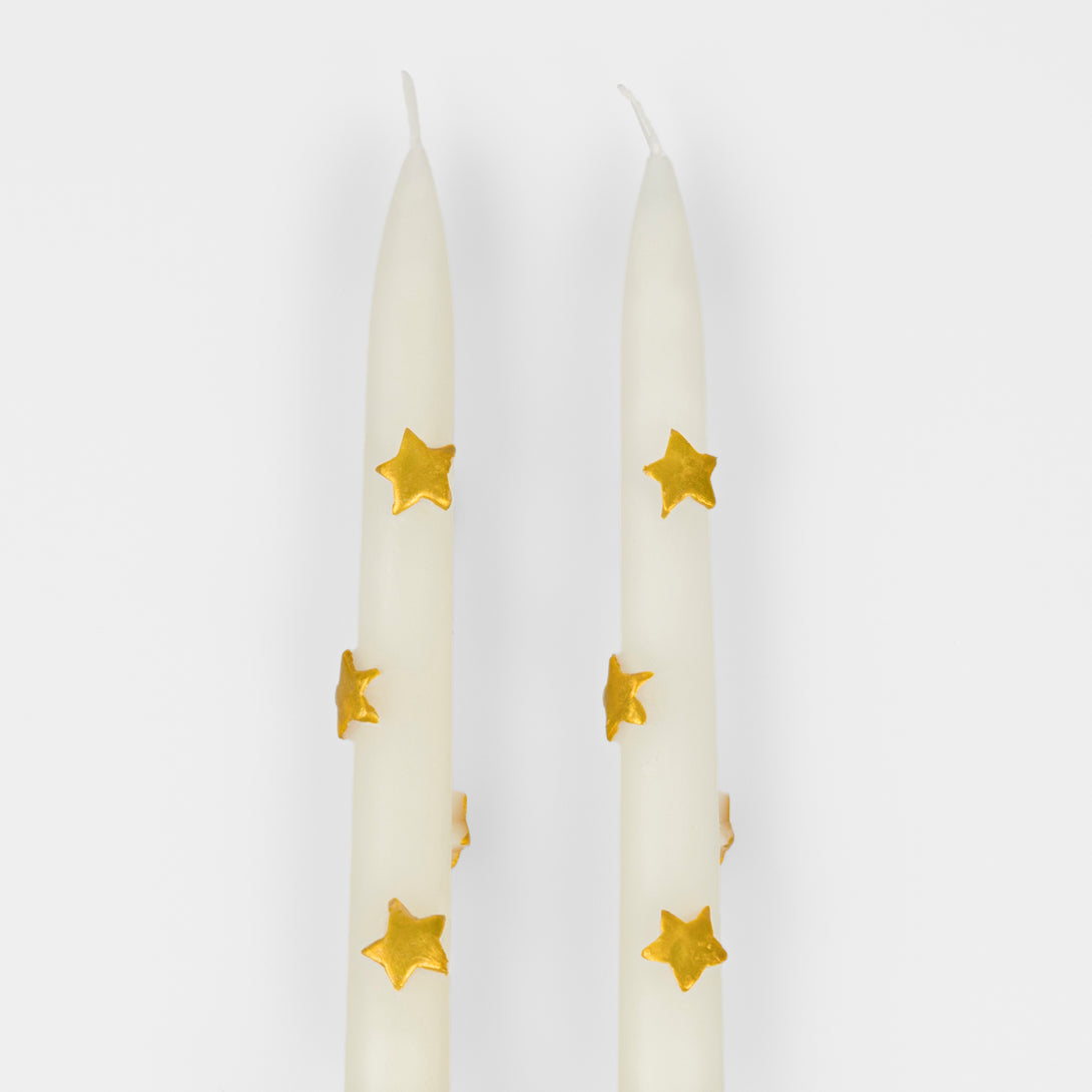 Our taper candles, with a bow design, are perfect as Christmas decorative candles.