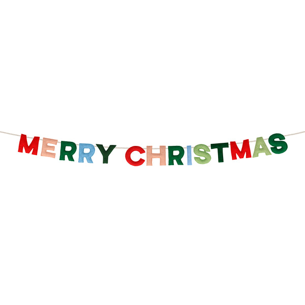 Our Christmas garland, crafted with colourful felt pennants, is the perfect Christmas wall decoration. Image3