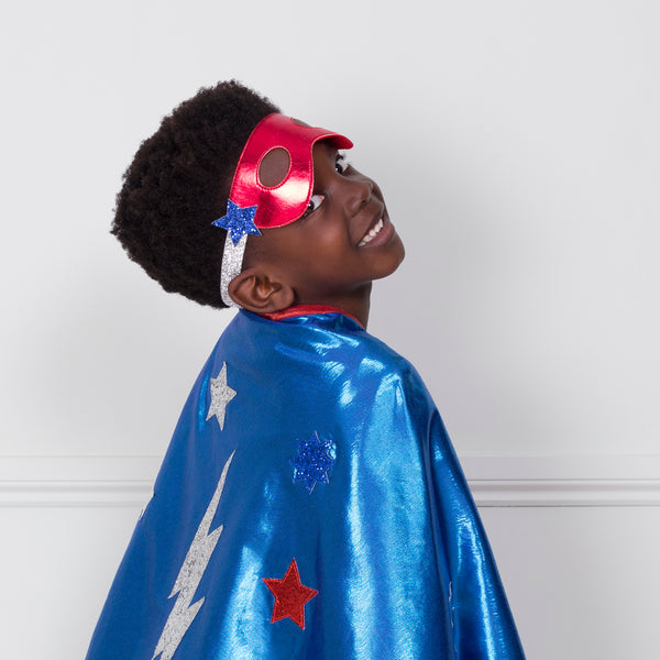 Blue Superhero Costume Image3