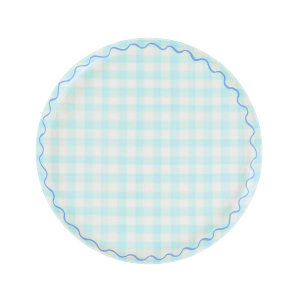 Our reusable plates feature a summery gingham print design in six pretty colours, ideal for picnics, garden parties, baby showers or birthdays. Image3