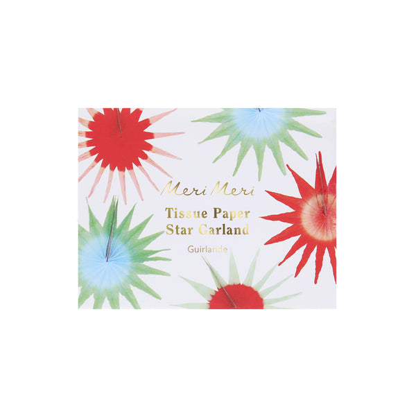 Our star garland, in bright colours, is the perfect modern Christmas garland. Image4