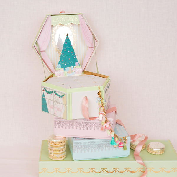 Kids who love accessories will adore our Laduree advent calendar which contains a charm bracelet, with enamel charms and cotton tassels. Image1