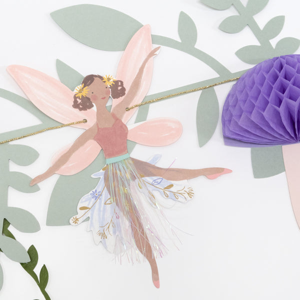 If you're looking for girls party decoration then you'll love our fairy party garland. Image2