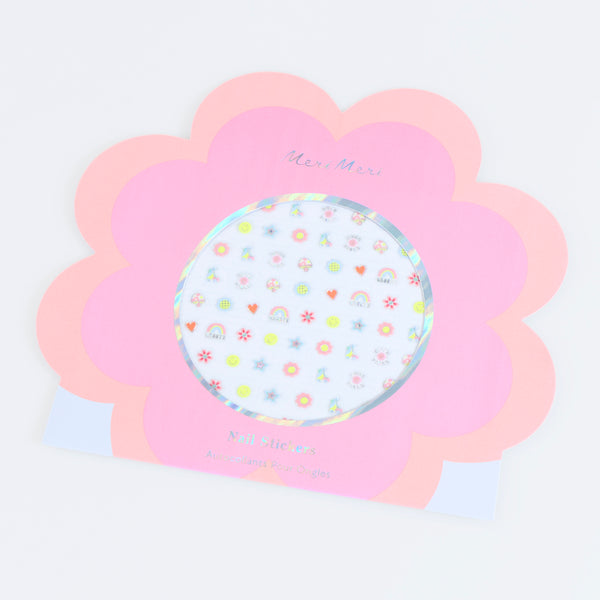 Use our groovy nail stickers as a fun party activity, as party favours or as party bag gifts. Easy to apply for a playful look. For ages 3+. Image1