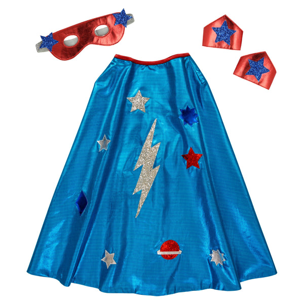 Blue Superhero Costume Image8