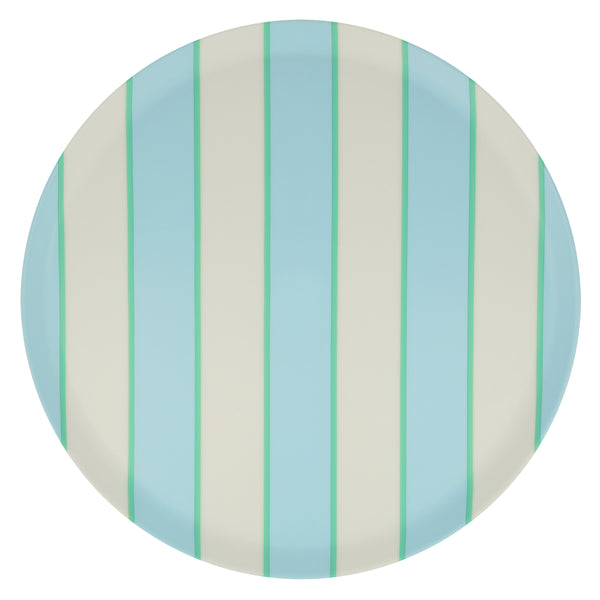 Our recycled plastic plates, with coloured stripes, are reusable for party after party. Image9