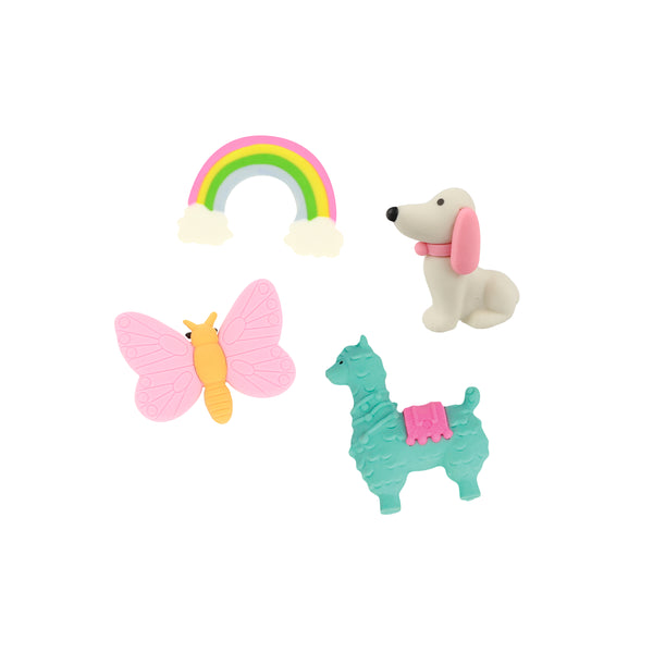 Our Valentine's card set is presented in a paper boom box design and includes cards and animal erasers, the perfect Valentine's cards for kids. Image7