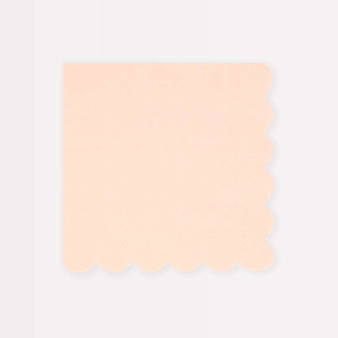Our party napkins, in a soft pink, are ideal for a pink themed party.