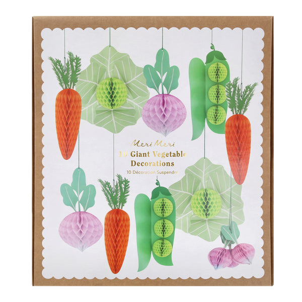 Our giant vegetable decorations make the perfect springtime decorations, with honeycomb details for fun and style. Image7