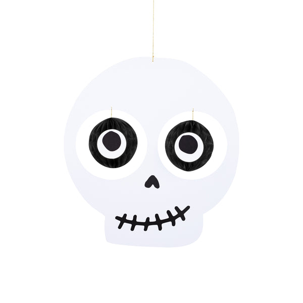 Our Halloween hanging decorations feature a skull, cat and Halloween pumpkin, with happy faces and 3D dangling eyeball details. Image4