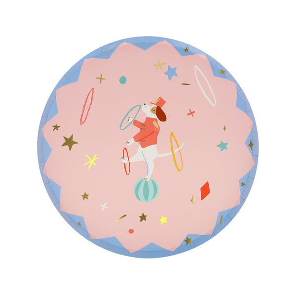 Make your circus party look amazing with our circus side plates each featuring classic circus characters . Image1