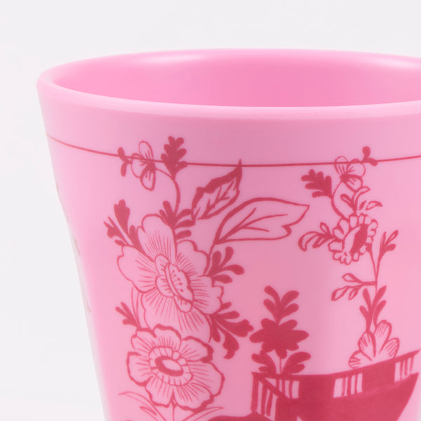 Our melamine cups, in pretty pink shades with a botanical print transfer, are ideal for baby showers, bridal showers, garden parties or picnics. Image2