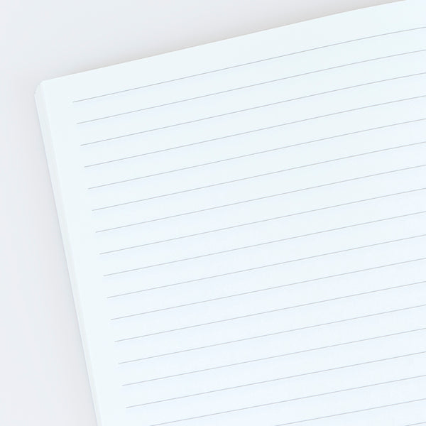 Our lined notebooks come in a set of 3, beautifully designed with vibrant striped covers and a neon coral stitched spine. Image5