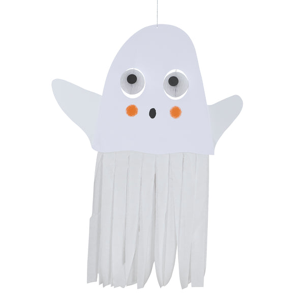 Our giant Halloween decorations set, especially designed for hanging, includes a witch, ghost and moon with fun honeycomb dangling eyeballs. Image5