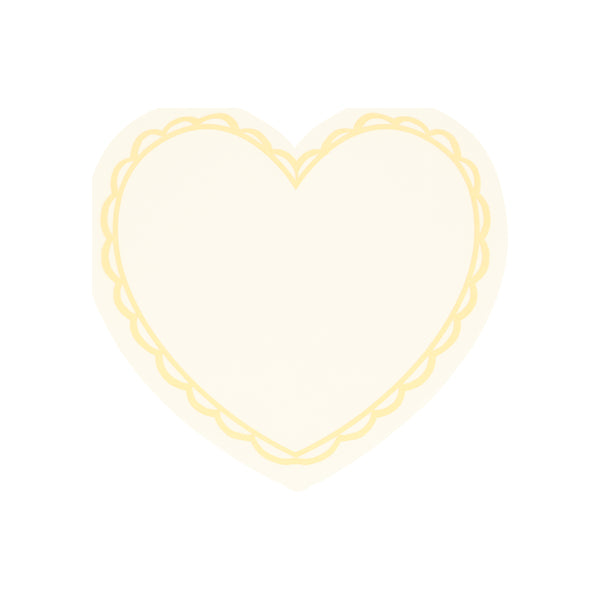 Our party napkins, heart-shaped and with 8 pastel colours, are perfect for a Valentines meal. Image1