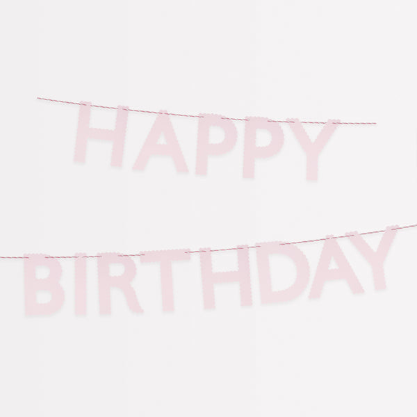 Create a pink themed party with our special party set including pink paper plates, napkins, cups and 2 pink garlands.  Image4