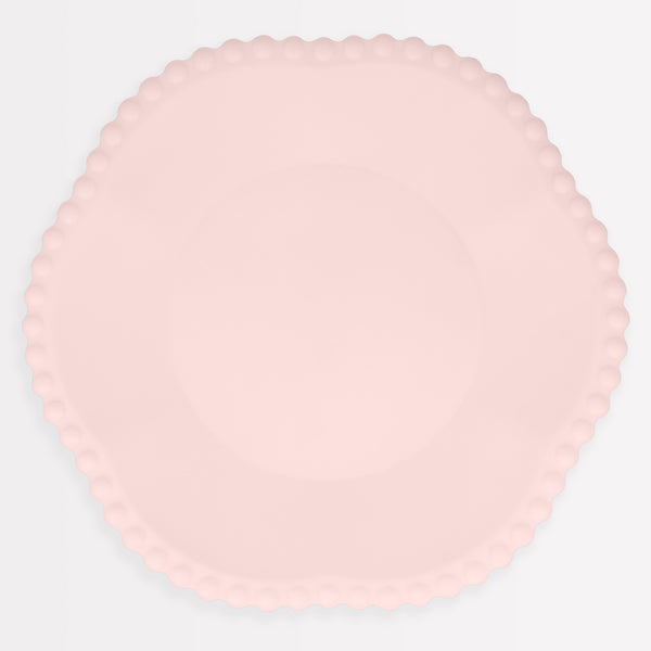 Our compostable plates, made from bamboo and sugar cane, look so sophisticated, ideal as baby shower plates, or for bridal showers. Image1