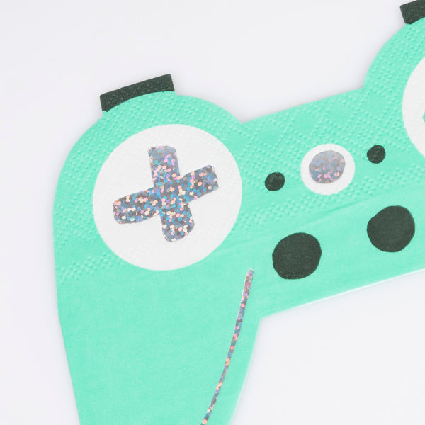If you're looking for a fun birthday party theme then gaming is a great choice, and our controller paper napkins will add a decorative touch. Image3