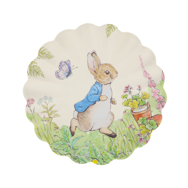 Our small melamine plates for kids feature Peter Rabbit and all his friends, perfect as picnic plates. Image1