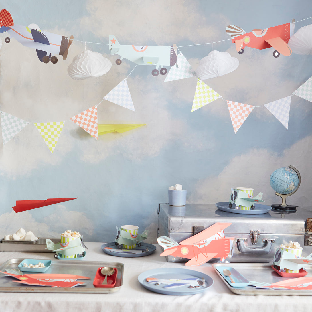 Make your plane party look amazing with our party napkins in the shape of planes.