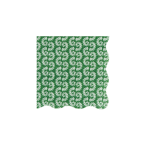 Our Christmas paper napkins, in a small size, feature Molly Mahon block print designs in seasonal colours with wavy edges for a stylish look. Image6