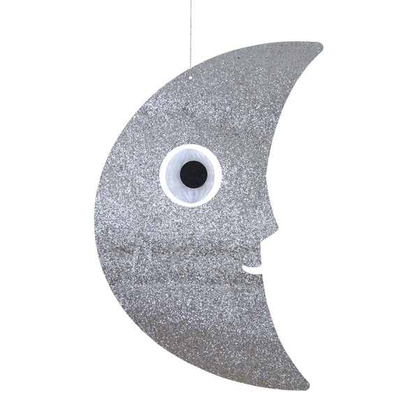 Our giant Halloween decorations set, especially designed for hanging, includes a witch, ghost and moon with fun honeycomb dangling eyeballs. Image6