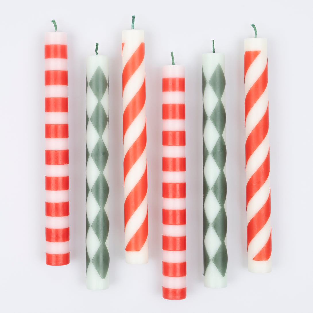 Our tall Christmas candles are the ideal table candles for your Christmas dinner.