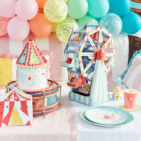 Our party bags, in the shape of a big top circus tent, are perfect for a circus themed party. Image2