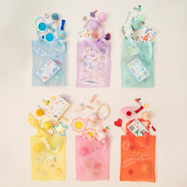 Our organza party bags are super elegant, with each set having six colours and ribbon handles, perfect for any chic celebration. Image2