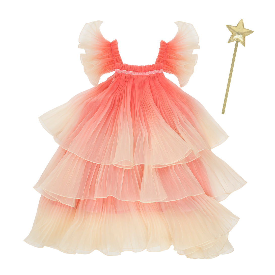 Our fairy costume includes a pink fairy dress and wings and a star wand. Image6