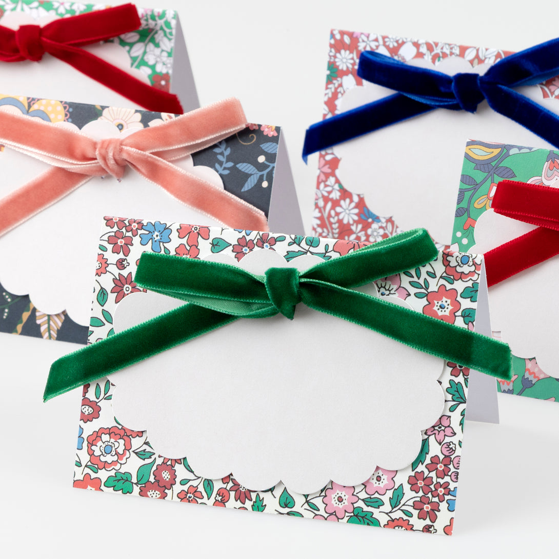 Enjoy a Meri Meri and Liberty Christmas collaboration with our placecards, place mats, no-snap crackers, 3D trees and festive garland. 