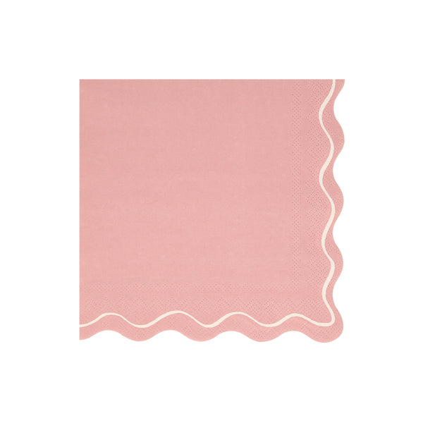 Our paper napkins have gorgeous colours, a scalloped edge and a wavy line design, the perfect party napkins. Image1
