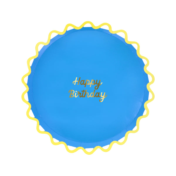 Our side plates are ideal as birthday party plates, featuring bright colours and a Happy Birthday message in shiny gold foil. Image4