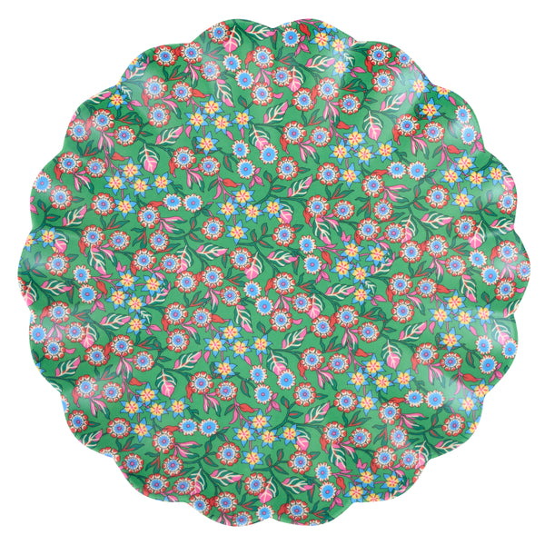 Our Christmas melamine plates feature 8 Liberty floral print designs in seasonal red and green tones for a stylish look, year after year. Image7