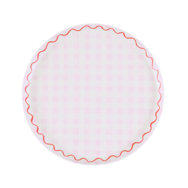 Our reusable plates feature a summery gingham print design in six pretty colours, ideal for picnics, garden parties, baby showers or birthdays. Image7