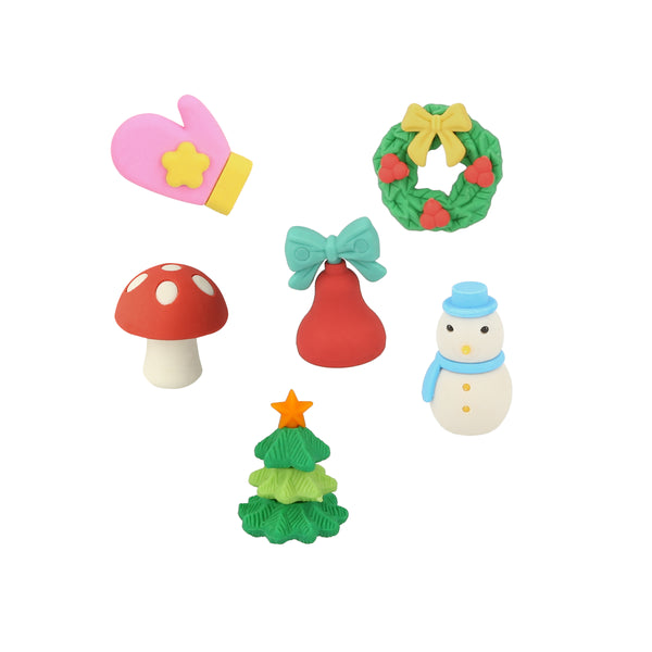 Our fun Christmas crackers have fun snowmen details with hat and scarf embelllishments, and contain fabulous erasers, party hats and jokes. Image2