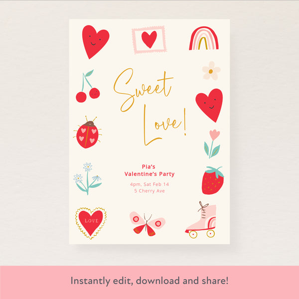 Kids Icon Download & Print Invitation Image1