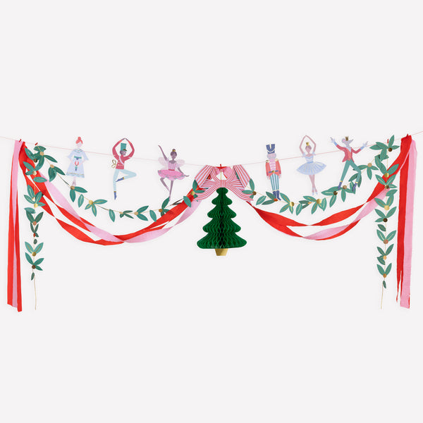 If you're looking for a show-stopping Christmas garland with a traditional theme then our Nutracracker decoration is perfect. Image1