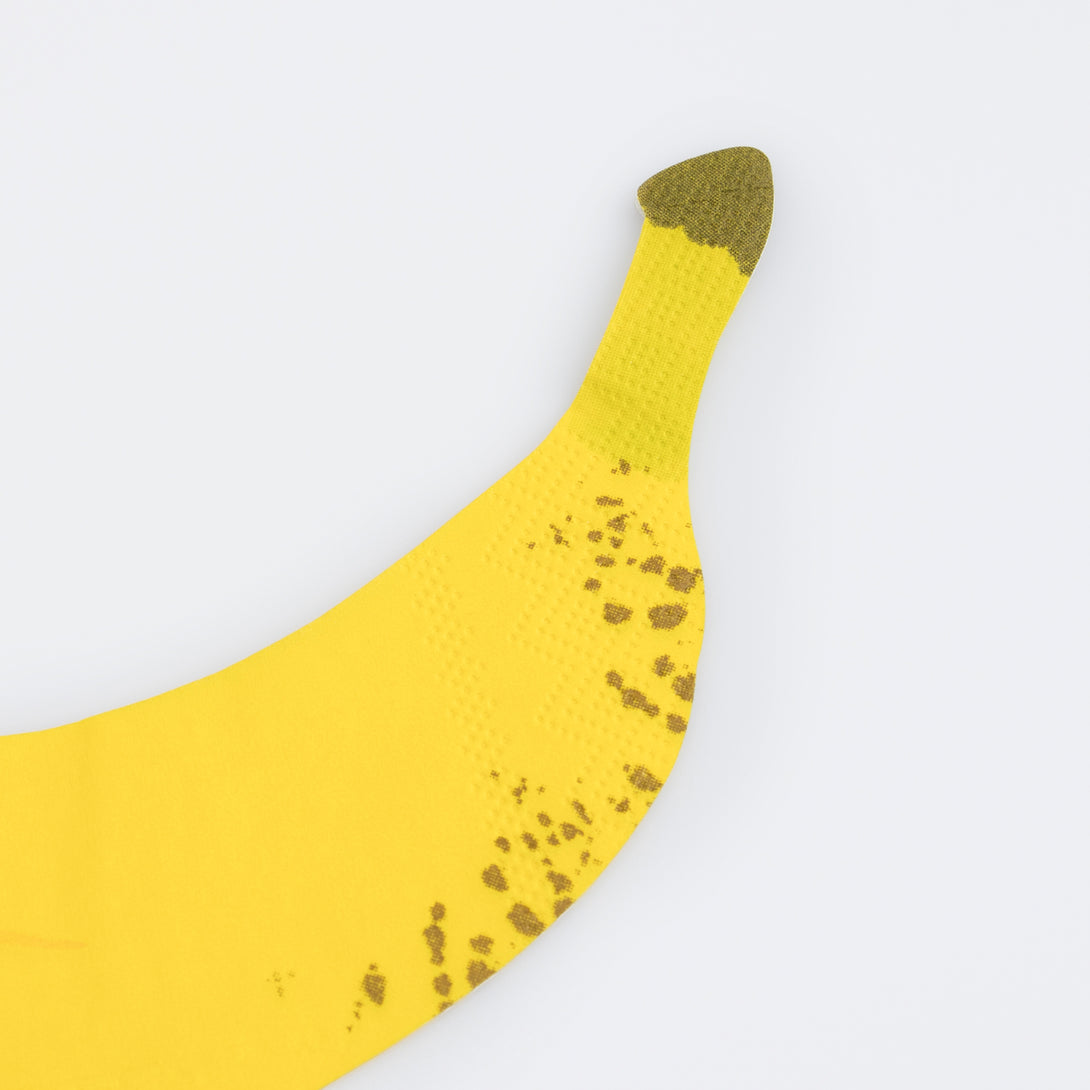 Our party napkins, which look like a banana, also make great picnic napkins or napkins to put into lunchboxes.