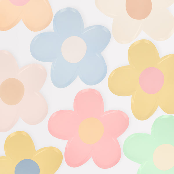 Our colourful flower party supplies, with flower plates, flower cups and flower napkins, are perfect for birthday parties or garden parties.   Image4