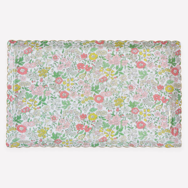 Our Liberty accessory tray is made from metal with a clear enamel finish and a pretty Liberty print design, perfect to store jewellery on. Image1