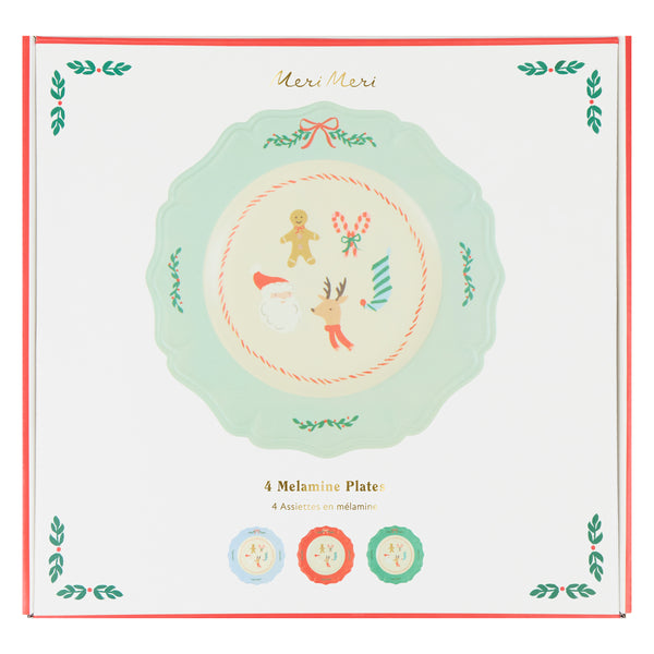 Our Christmas melamine plates, in a large plate size, feature jolly designs of traditional Christmas motifs with seasonal colours for a fun look. Image7